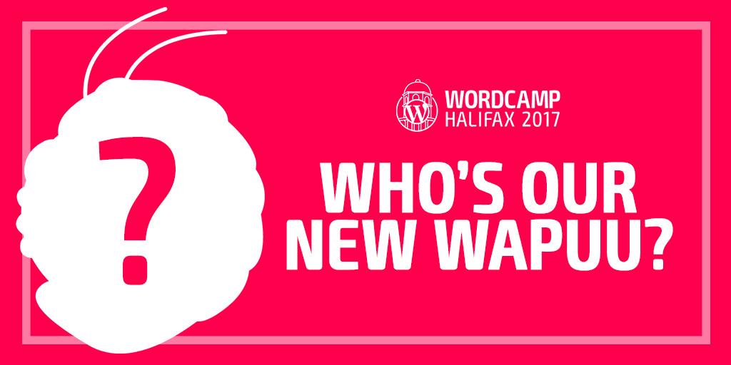 WordCamp Halifax Wapuu Mascot Reveal 2017